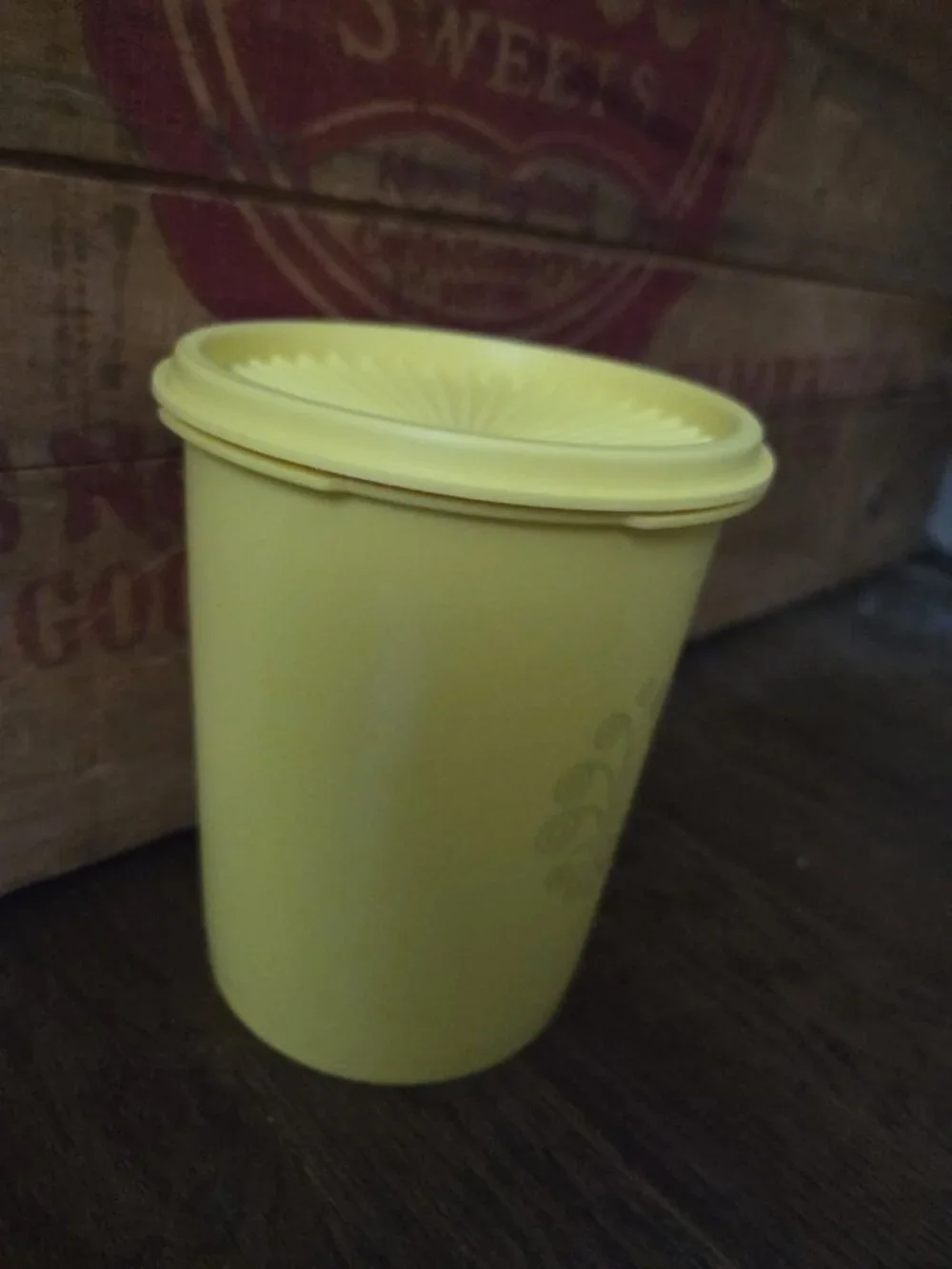 Vintage Tupperware Yellow 6.5